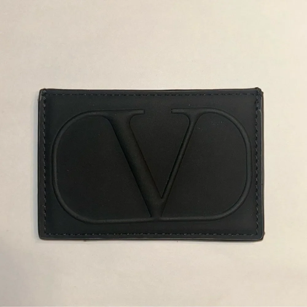 Valentino Garavani Unisex Black Cardholder Case 4